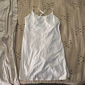 Halara White Workout Dress with Shorts